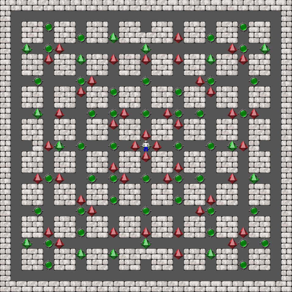 Sokoban Monry and Panda Arranged level 95